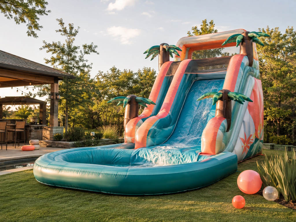 Water slide for birthday in Richmond, representative Greater Houston styling inspiration